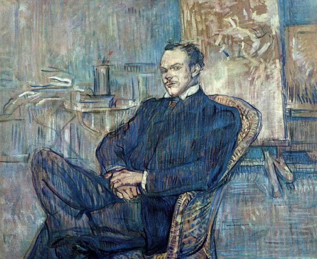 Paul Leclercq by Henri de Toulouse-Lautrec — hand-painted portrait oil painting reproduction on canvas