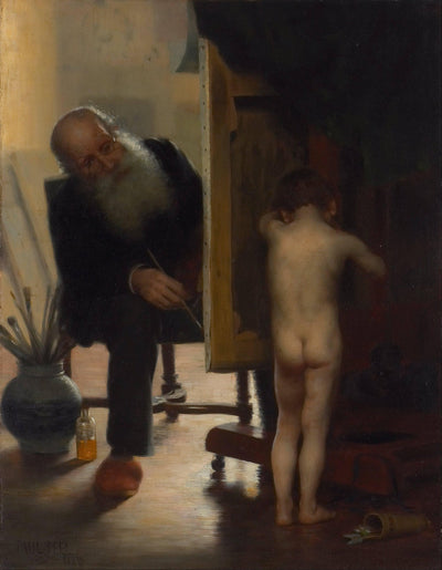 The Tired Model by Paul Peel — oil painting reproduction