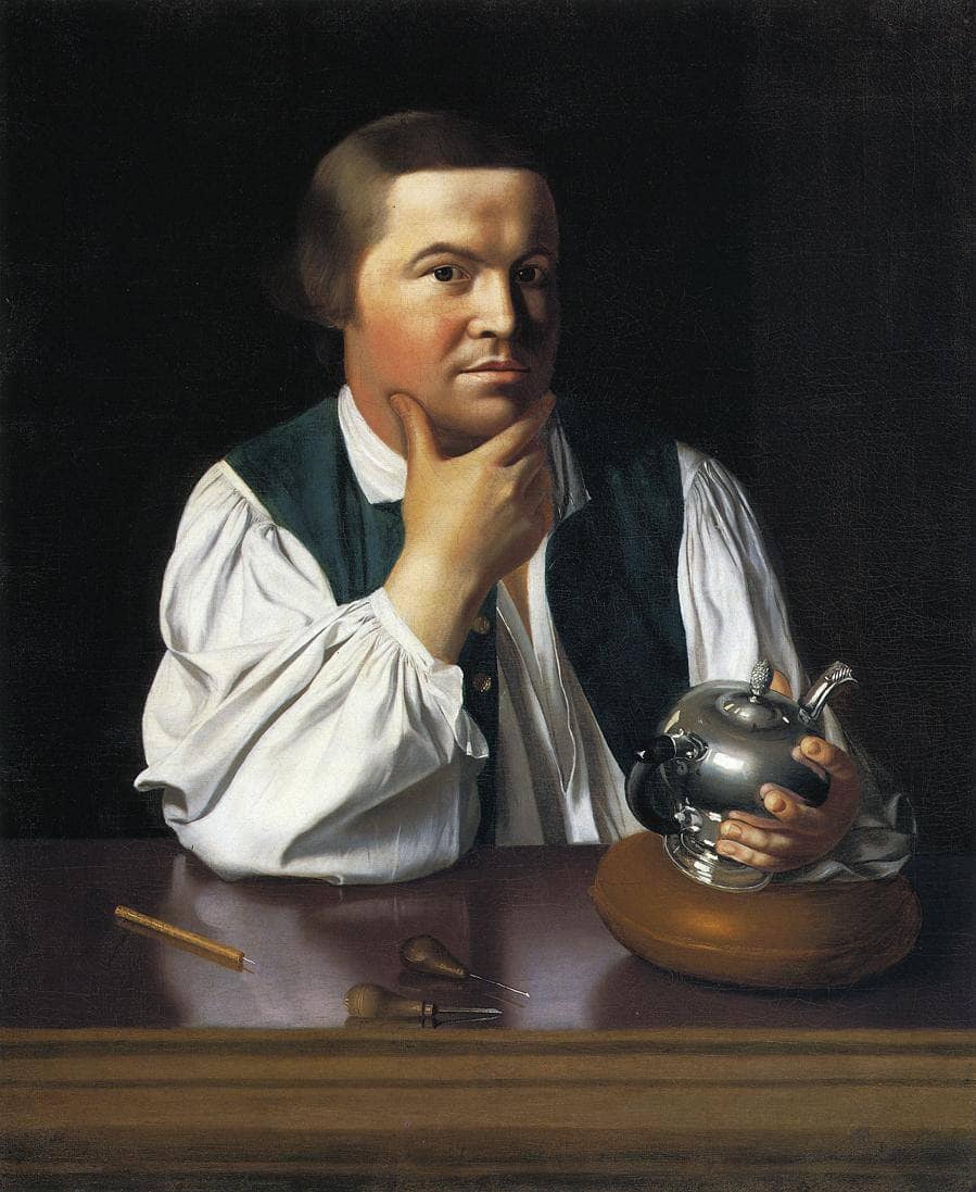 Paul Revere by John Singleton Copley — hand-painted portrait oil painting reproduction on canvas