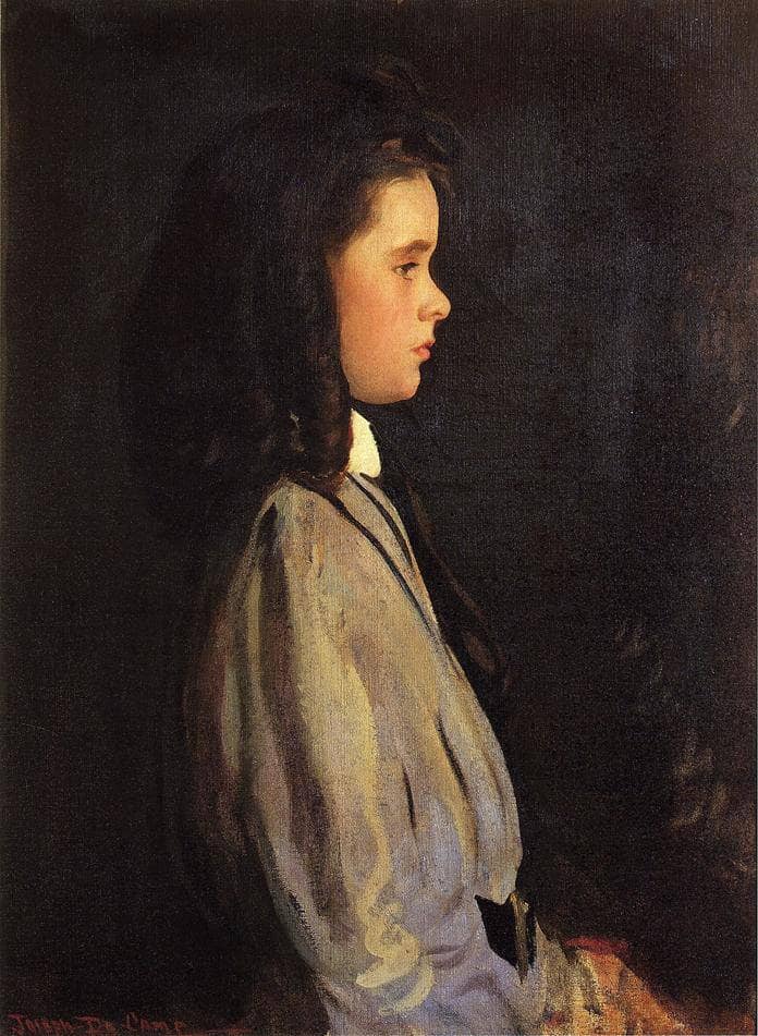 Pauline by Joseph DeCamp — hand-painted portrait oil painting reproduction on canvas
