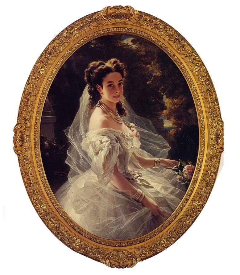 Pauline Sandor, Princess Metternich by Franz Xaver Winterhalter — hand-painted portrait oil painting reproduction on canvas