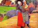 Paysannes bretones by Paul Gauguin — group oil painting wall art