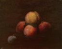 Peaches and a Plum by Henri Fantin-Latour — hand-painted photography oil painting reproduction on canvas