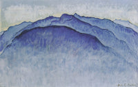 Peaks in the morning by Ferdinand Hodler — hand-painted landscape oil painting reproduction on canvas