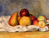 Pears and Apples by Pierre-Auguste Renoir — hand-painted botanical oil painting reproduction on canvas