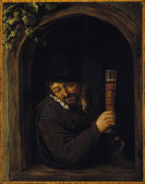 Peasant at a Window - Adriaen van Ostade