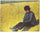 Peasant boy sitting in a meadow in kitchen