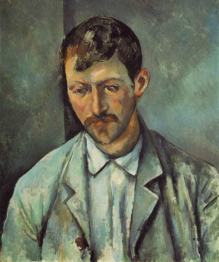 Peasant by Paul Cezanne — hand-painted portrait oil painting reproduction on canvas