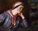 Peasant Wearing Madras by Gustave Courbet — male oil painting wall art, Realism