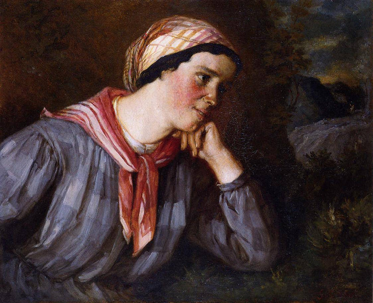 Peasant Wearing Madras - Gustave Courbet