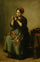 Peasant Woman Threading a Needle in study