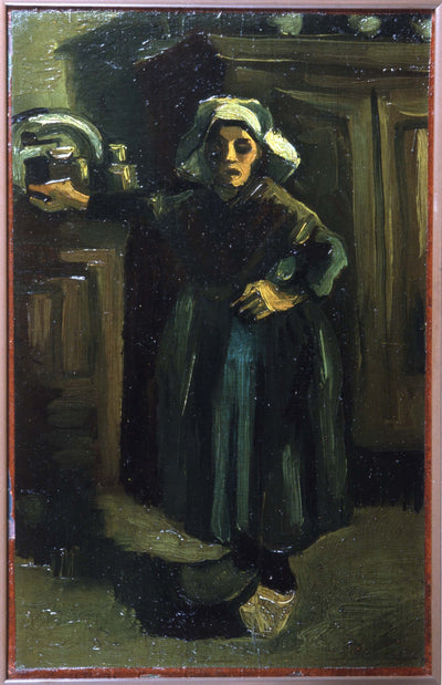 peasant woman in living room