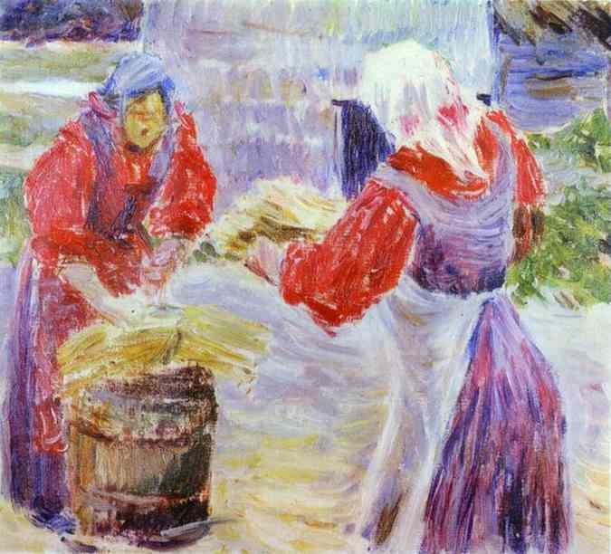 Peasant Women - Victor Borisov-Musatov