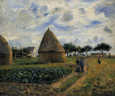 Peasants and Hay Stacks in bedroom