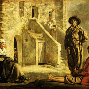 Peasants at their Cottage Door
