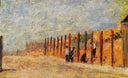 Peasants Driving Stakes by Georges Seurat — urban oil painting wall art, Impressionism