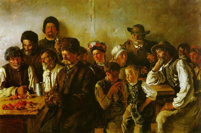 Peasants in a tavern in study