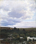 Peat Bog on Jæren by Kitty Lange Kielland — hand-painted landscape oil painting reproduction on canvas