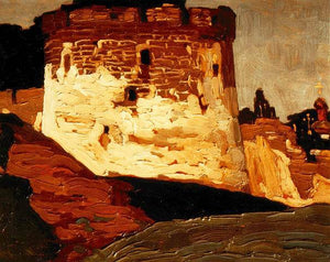 Pechora. Monastery walls and towers. - Nicholas Roerich