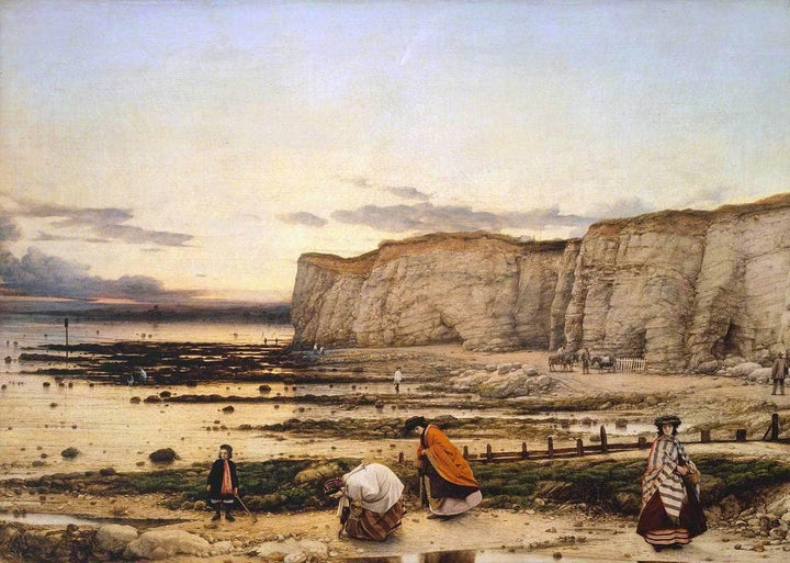 Pegwell Bay, Kent - a Recollection of October 5th 1858 by William Dyce — hand-painted landscape oil painting reproduction on canvas