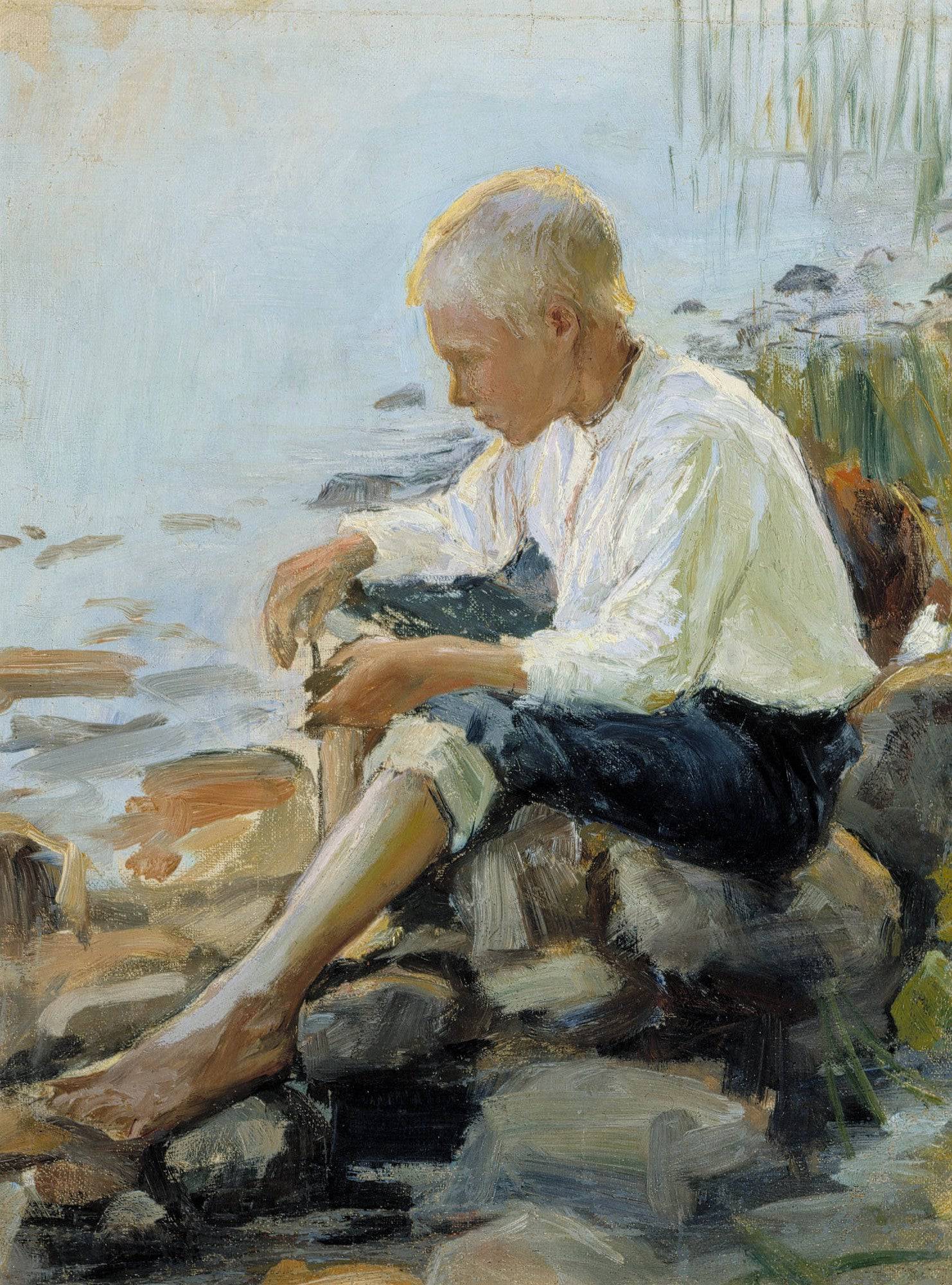 Boy on the Shore - Pekka Halonen