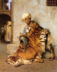 Pelt Merchant of Cairo by Jean-Leon Gerome — hand-painted animal oil painting reproduction on canvas