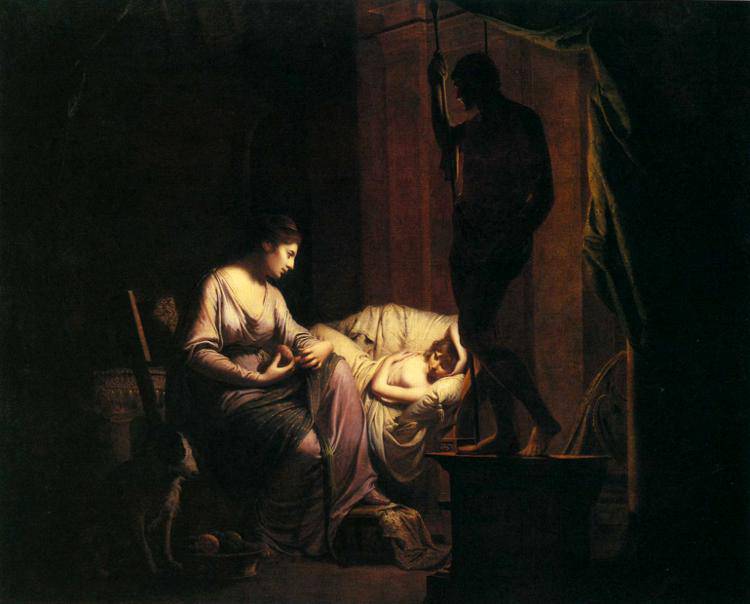 Penelope Unravelling her Web - Joseph Wright