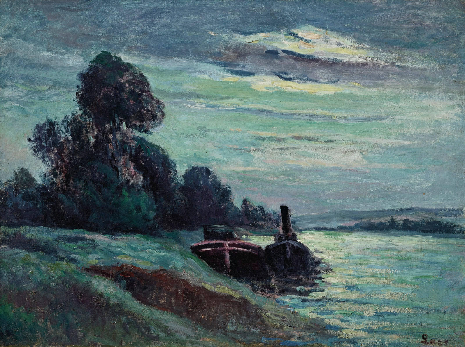 Péniches Sur La Seine