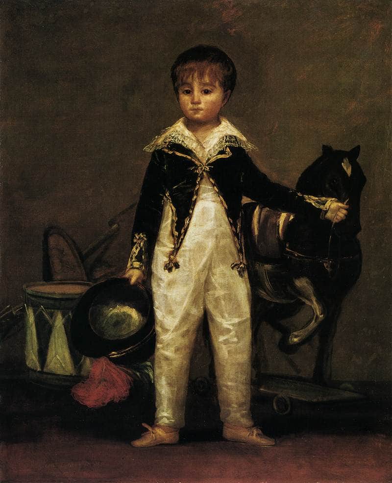 Pepito Costa and Bonells by Francisco Goya — hand-painted portrait oil painting reproduction on canvas