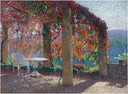 Pergola in Marquayrol in Autumn by Henri Martin — hand-painted botanical oil painting reproduction on canvas