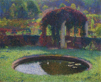 Pergola in the South West Park by Henri Martin — hand-painted botanical oil painting reproduction on canvas