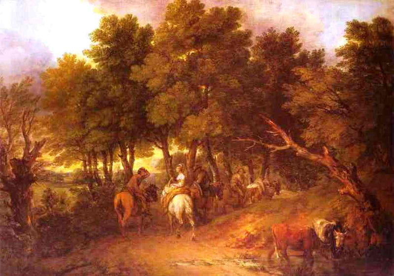 Pesants Returning from Market by Thomas Gainsborough — Oil Painting Reproduction
