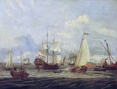 Peter Der Große Inspiziert Ein Schiff Bei Amsterdam in kitchen