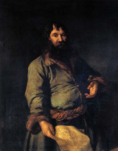 Philanthropic giver (Portrait of N. A. Sezemov) in home office