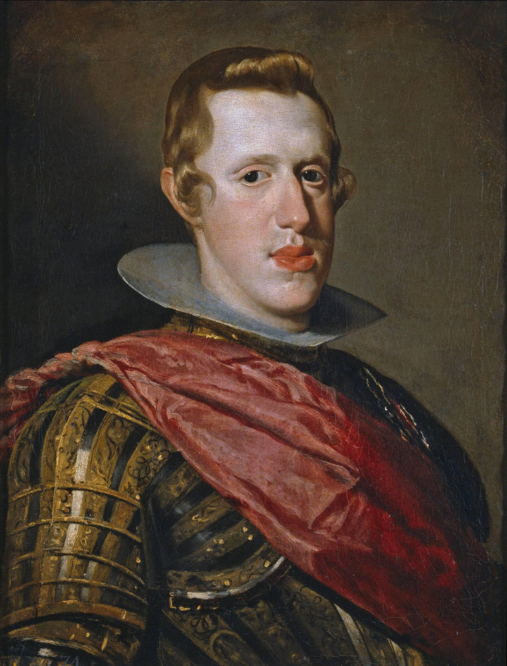 Philip IV in Armor by Diego Velazquez — hand-painted portrait oil painting reproduction on canvas