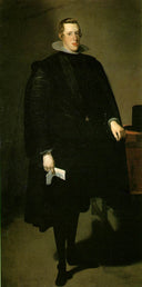 Philip IV of Spain by Diego Velazquez, male oil painting wall art, Baroque