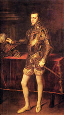 Philipp II, as Prince by Titian — hand-painted portrait oil painting reproduction on canvas
