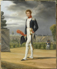 Philippe Lenoir (1785-1867), collector, friend of the artist by Horace Vernet — hand-painted portrait oil painting reproduction on canvas