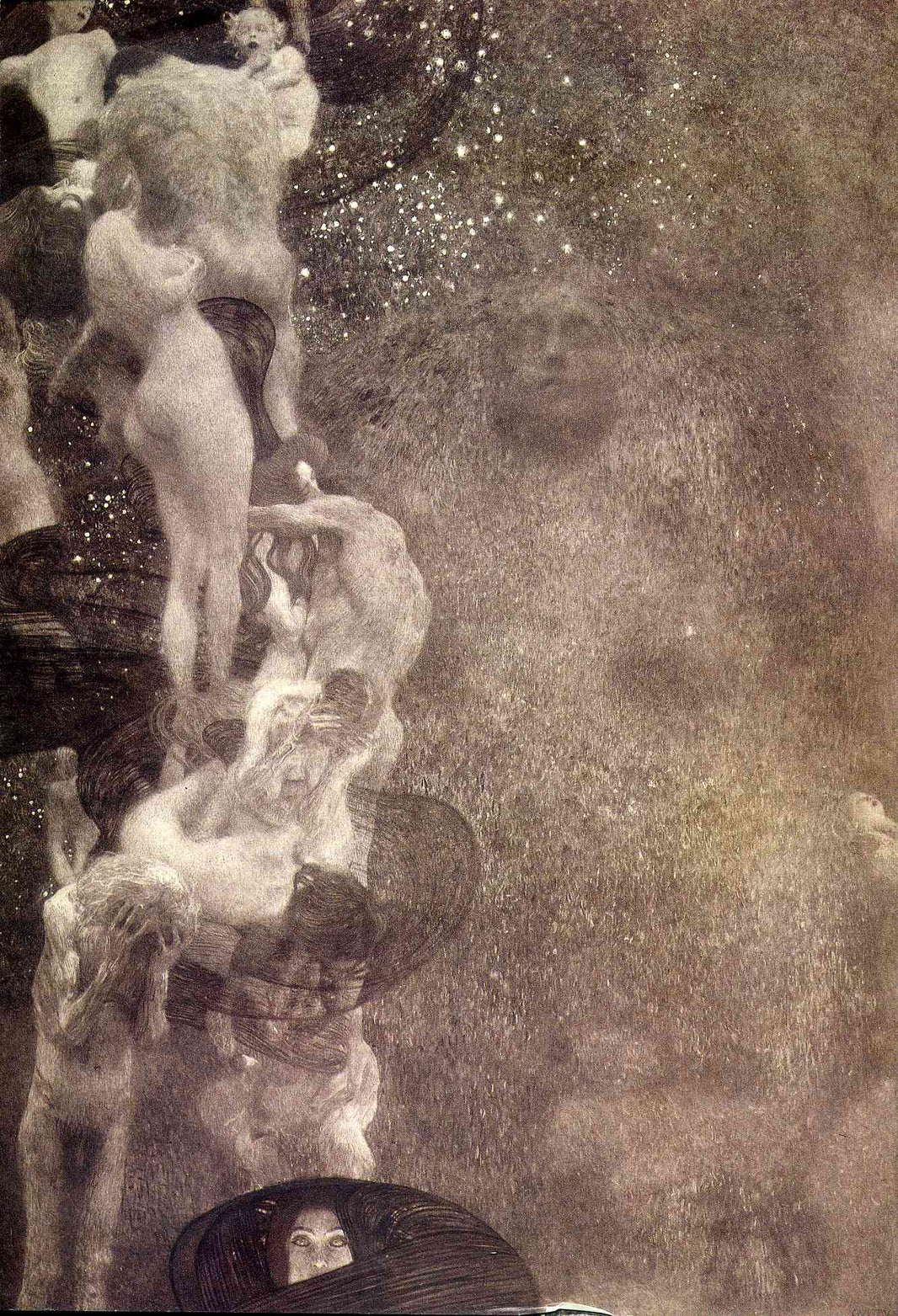 Philosophy (final state) by Gustav Klimt — hand-painted abstract oil painting reproduction on canvas