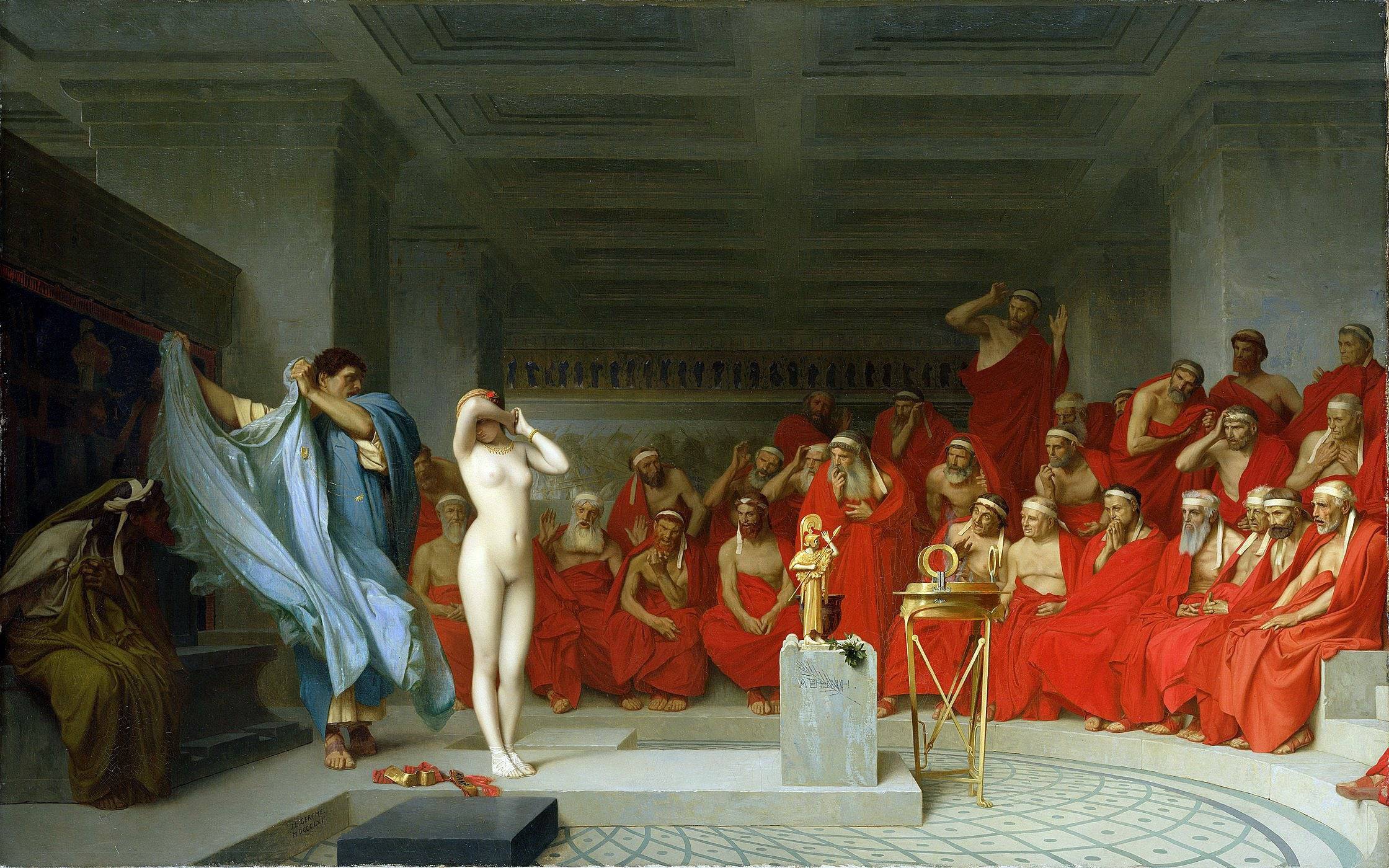 Phryne before the Areopagus - Jean-Leon Gerome