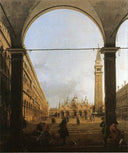 Piazza San Marco, Looking East by Canaletto — religious oil painting wall art, Rococo