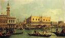 Piazzetta and the Doge's Palace from the Bacino di San Marco by Canaletto — hand-painted architectural oil painting reproduction on canvas