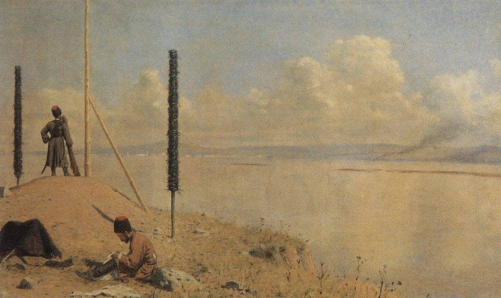 Picket on the Danube by Vasily Vereshchagin — hand-painted cultural oil painting reproduction on canvas