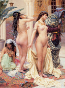 Selecting The Favorite by Giulio Rosati — hand-painted cultural oil painting reproduction on canvas