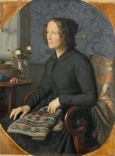 Portrait of Mrs. Henri-Jean-Pierre Picou, Mother of the Artist - Henri-Pierre Picou