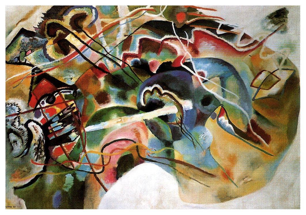 Picture With A White Border by Wassily Kandinsky — hand-painted abstract oil painting reproduction on canvas