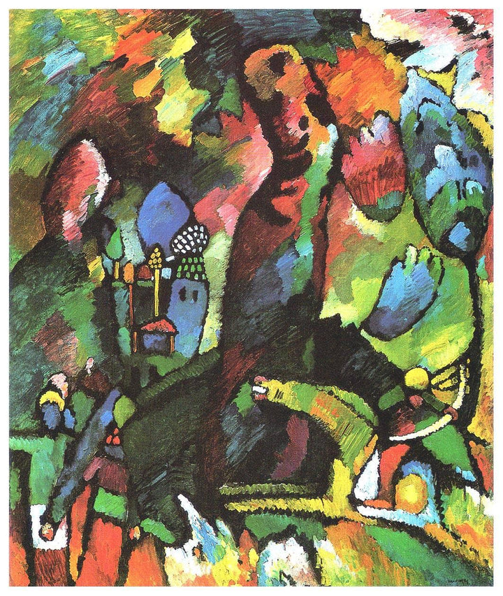 Picture with archer by Wassily Kandinsky — hand-painted abstract oil painting reproduction on canvas