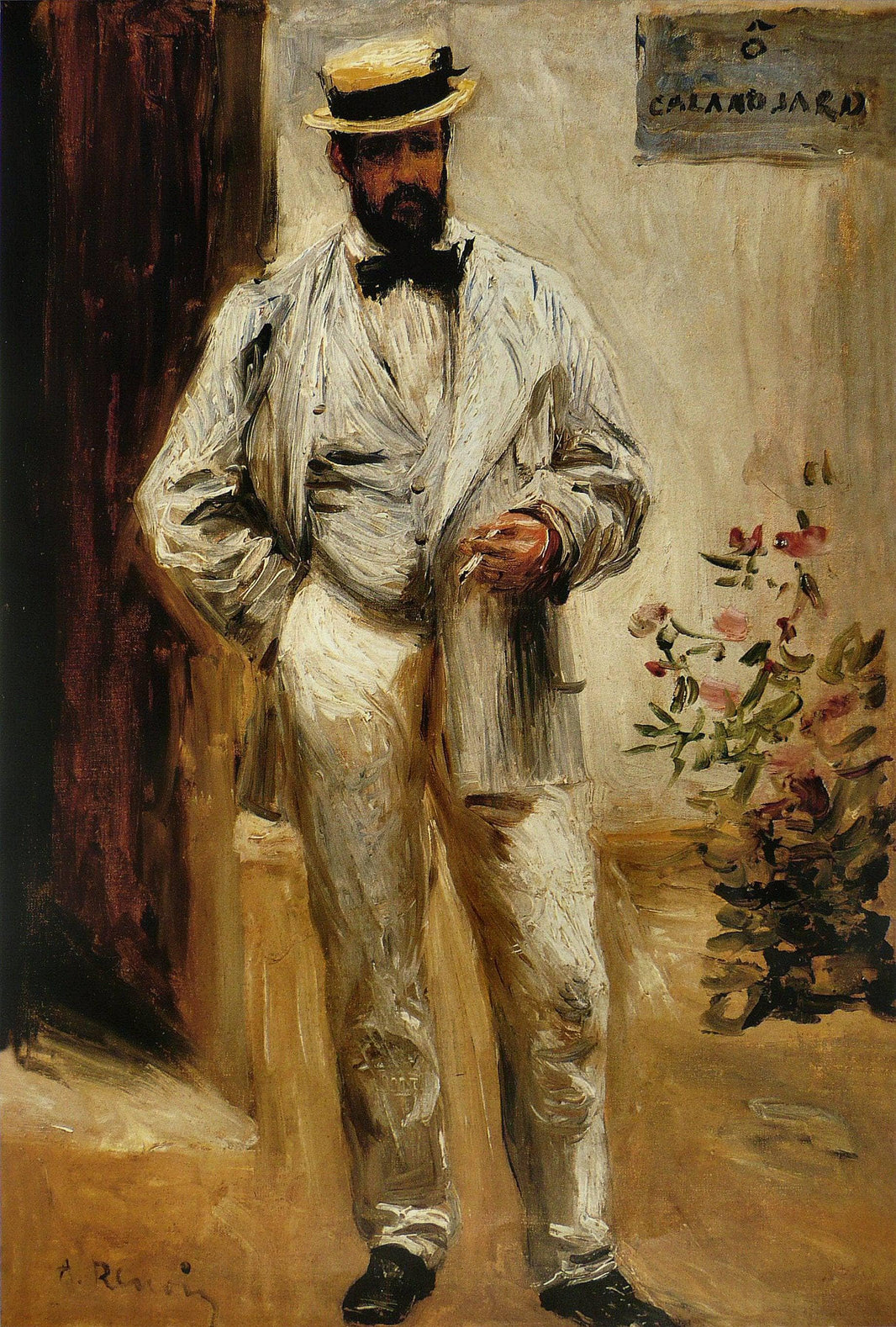 Charles le Coeur by Pierre-Auguste Renoir — hand-painted portrait oil painting reproduction on canvas