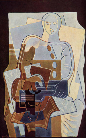 Pierrot with Guitar - Juan Gris