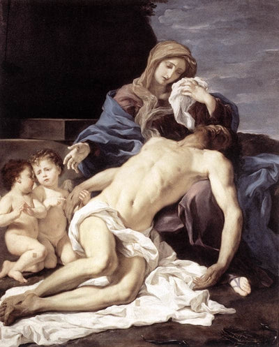 Pietà by Giovanni Battista Gaulli — oil painting reproduction